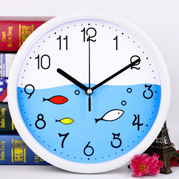 Мини прост дизайн Водоустойчив аналогов стенен часовник Стенен часовник с кухненска вендуза