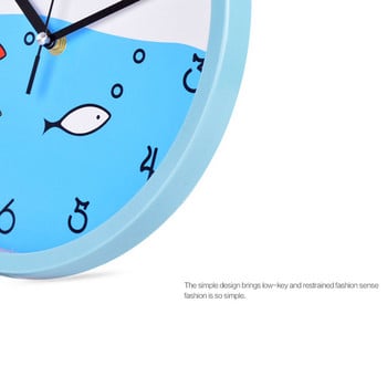 Мини прост дизайн Водоустойчив аналогов стенен часовник Стенен часовник с кухненска вендуза