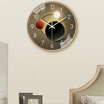 Екологичен, стилен, нетиктакащ, кварцов часовник, скандинавски стенен часовник с номер, домакински консумативи