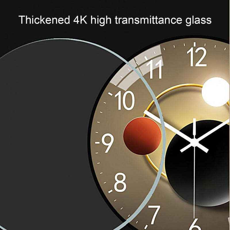 Екологичен, стилен, нетиктакащ, кварцов часовник, скандинавски стенен часовник с номер, домакински консумативи