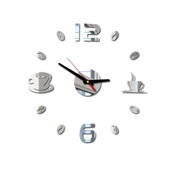 Ψηφιακό ρολόι τοίχου αυτοκόλλητο μοντέρνα σχεδίαση DIY Σαλόνι κουζίνας Διακόσμηση σπιτιού Diy Quartz Needl Διακόσμηση τραπεζαρίας