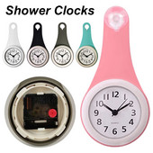 Мини смукателен стенен часовник Баня против замъгляване Водоустойчив 7 см Кухня Тоалетна Малък кварцов настолен часовник