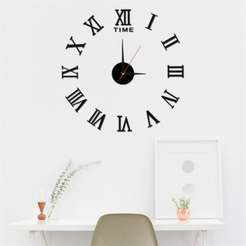 Направи си сам, креативен, прост, светещ дигитален часовник, безшумен стенен часовник, декорация на стена за офис, всекидневна, без перфорация, часовник със стикери за стена