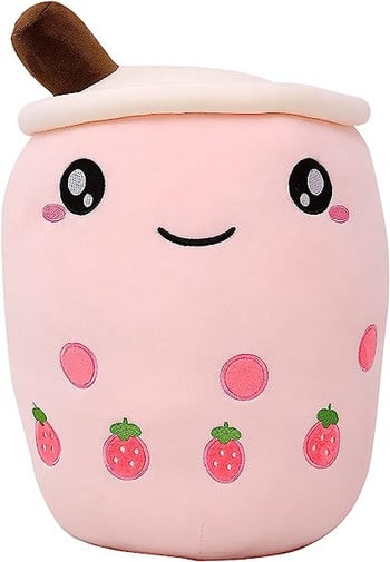 Играчка Bubble milk tea, Плюшена, Розово, 50 см