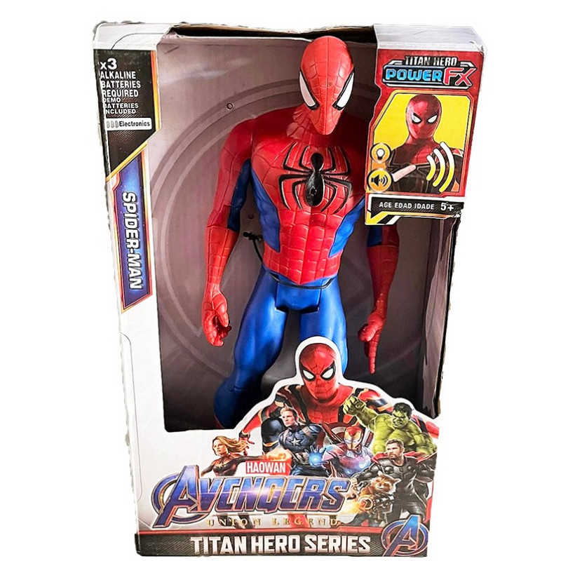 Фигурка Spiderman, Пластмасова, Звук и светлина, 30 см