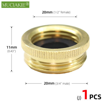1/2`` 3/4`` 1`` Месингов кран Бърза връзка 16 мм 20 мм Меден маркуч Адаптер за свързване на градински тръби Ремонт на фитинги на пистолет за поливане Инструмент