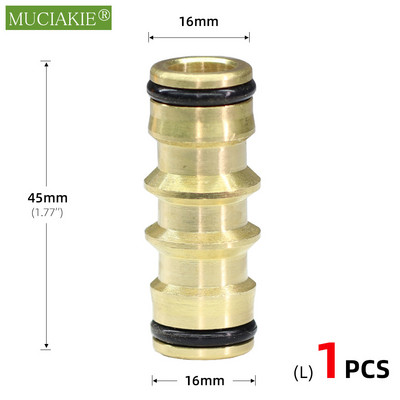 1/2`` 3/4`` 1`` Месингов кран Бърза връзка 16 мм 20 мм Меден маркуч Адаптер за свързване на градински тръби Ремонт на фитинги на пистолет за поливане Инструмент