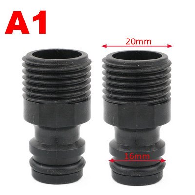 2 бр. Пластмасови 1/2 3/4 1 инча мъжка/женска резба Градинско напояване Кран за бързо свързване Адаптер за конектор за кран за вода