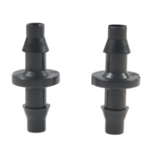 Двупосочен бодлив конектор 4/7 маркуч Двупосочен конектор за напояване за 4/7 мм маркуч за вода 50 бр. Фитинги за тръби за инструменти за напояване