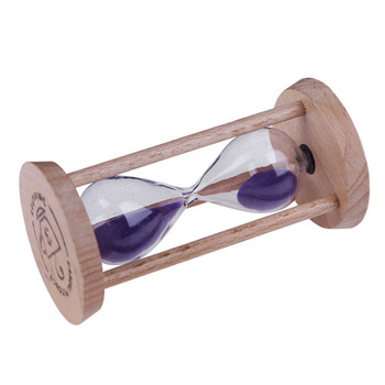 Ξύλινο ρολόι άμμου 3 λεπτών Κλεψύδρα Sandglass οδοντόβουρτσα χρονοδιακόπτη Παιδικό δώρο Φορητός μετρητής ώρας Διακοσμητικά τραπεζιών οικιακής χρήσης