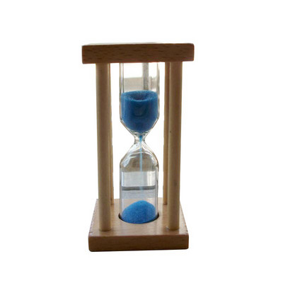 1 бр. Креативен дървен таймер с пясъчен часовник 5 мин. Интересен детски пясък за четкане Прекрасен коледен подарък Декорация на дома Произволен цвят