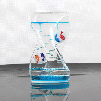 Moving Drip Oil Liquid Bubble Timer Κλεψύδρα Παιδικό Παιχνίδι Διακόσμηση γραφείου σπιτιού Κλεψύδρα Διακόσμηση σπιτιού με χρονοδιακόπτη διπλού χρώματος
