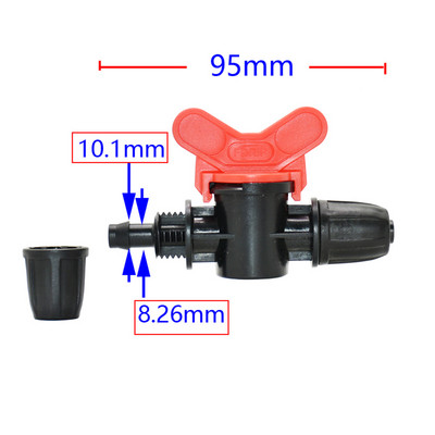 Tilkniisutus 4mm/8mm/10mm/12mm/14mm/16mm/19mm voolik Aiakraani niisutusklapp Kasutage veevoolikut Pe toru