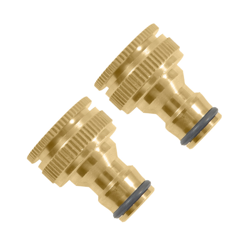 3/4 женски месингови фитинги за градински маркуч женски 1/2 кран Адаптер за воден пистолет Мед 1 бр. Фитинги за воден пистолет Конектор за кран