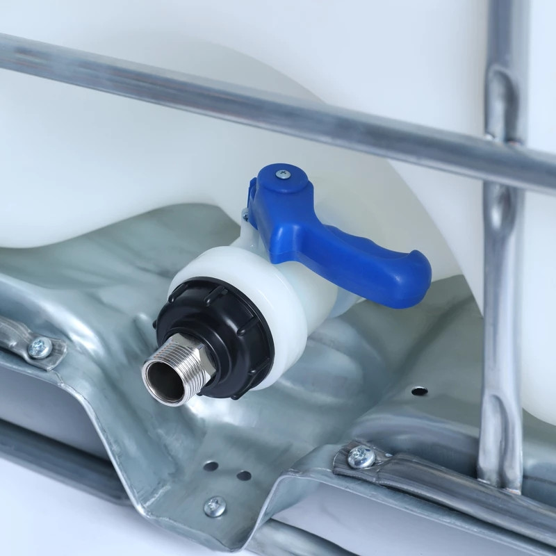 1000L IBC Tote Tank Адаптер за източване 304 неръждаема стомана Смяна на фитинги за напояване Домашна градина Превключвател за напояване