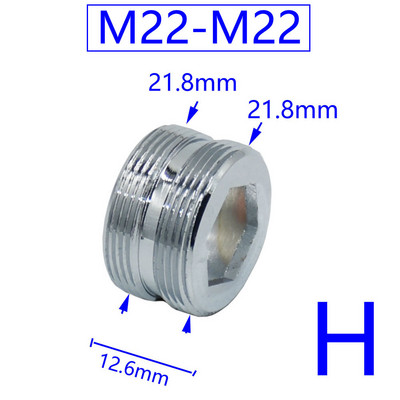 Sárgaréz 1/2" M16 M17 M18 M19 M20 M22 M24 M28 M32 menetes csatlakozó dugó buborékos víztisztító csaptelephez réz szerelvények