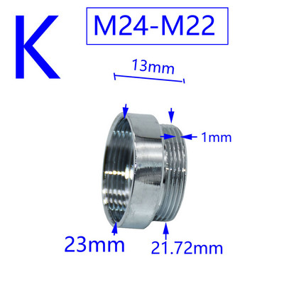 Sárgaréz 1/2" M16 M17 M18 M19 M20 M22 M24 M28 M32 menetes csatlakozó dugó buborékos víztisztító csaptelephez réz szerelvények