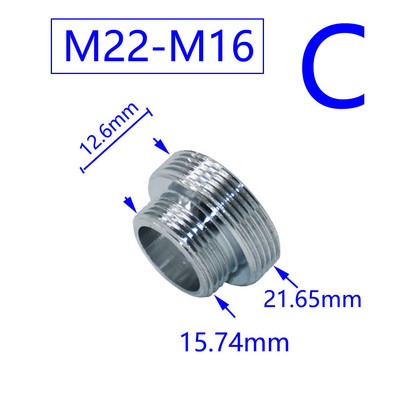 Sárgaréz 1/2" M16 M17 M18 M19 M20 M22 M24 M28 M32 menetes csatlakozó dugó buborékos víztisztító csaptelephez réz szerelvények