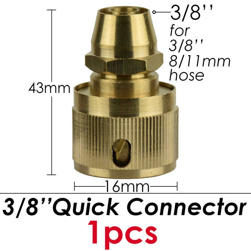 1/2 3/4 1 инча Ремонт на месингов бърз конектор Резба Адаптер за градинско поливане Капково напояване Меден маркуч Бърз конектор Фитинг