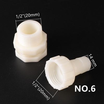 1/2" apa menetes víztartály csatlakozó belső átmérő 4/6/8/10/12/14/16/20 mm csőszerelvények vízellátó elosztó csukló