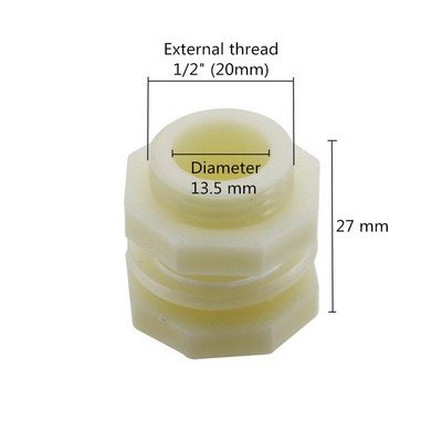1/2" apa menetes víztartály csatlakozó belső átmérő 4/6/8/10/12/14/16/20 mm csőszerelvények vízellátó elosztó csukló