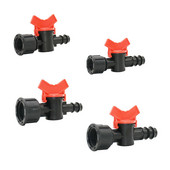 Kerti csap 1/2 3/4 anya 1/2 3/4" PE tömlő öntözőszelep 16mm 20mm kerti tömlő horgas miniatűr szelep daru 1db