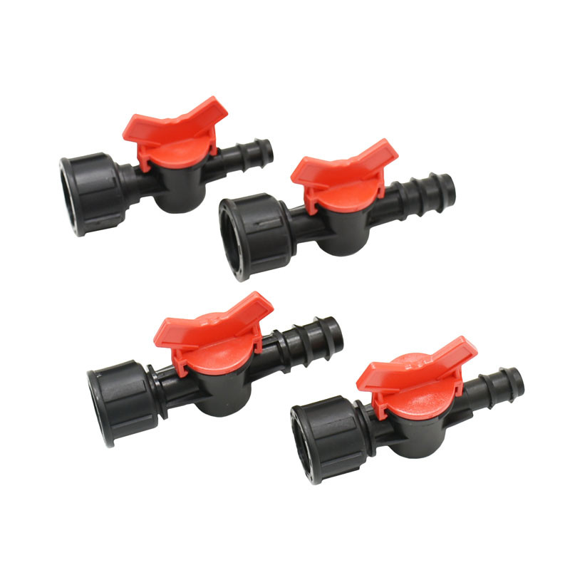 Градински кран 1/2 3/4 женски към 1/2 3/4" PE маркуч, напоителен клапан 16 mm 20 mm градински маркуч, миниатюрен кран за кран 1 бр.