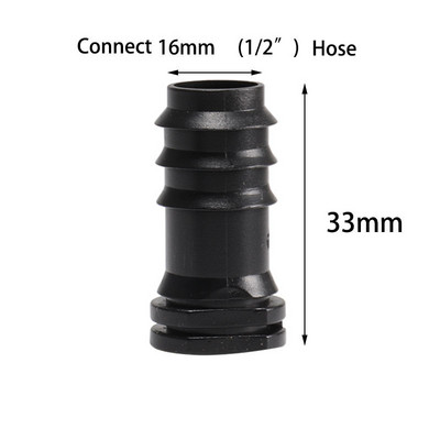 10 DB kerti tömlő 16 mm 20 mm 25 mm dugós végű tömlő víztömítés műanyag tömlő záró öntöződugó csepegtető öntözőcső szerelvények