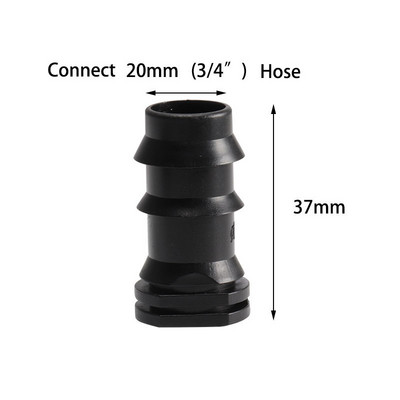 10 DB kerti tömlő 16 mm 20 mm 25 mm dugós végű tömlő víztömítés műanyag tömlő záró öntöződugó csepegtető öntözőcső szerelvények