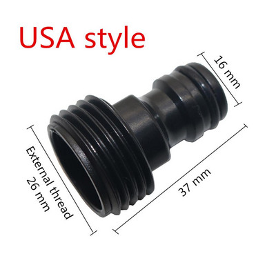 3/4" apa menetes gyorscsatlakozó kerti csepegtető öntözőcső vízcsatlakozó kertészeti kiegészítők csap adapter 5 db