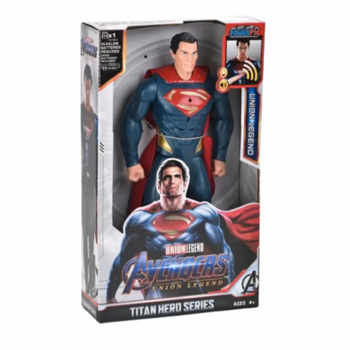 Фигурка Superman, Пластмасова, Звук и светлина, 30 см