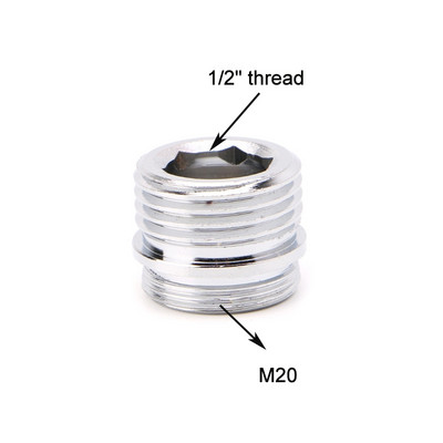1/2" мъжки M20-M24 женски F20 F22 конектор за резба за фитинги за кран Адаптер за кран за душ Аксесоар за пречиствател на вода