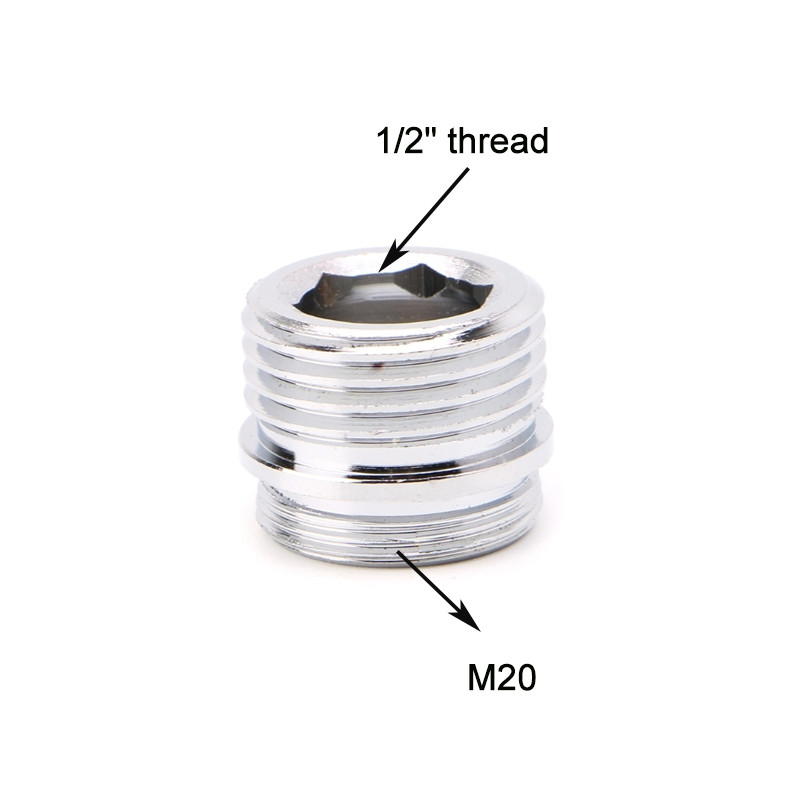 1/2" мъжки M20-M24 женски F20 F22 конектор за резба за фитинги за кран Адаптер за кран за душ Аксесоар за пречиствател на вода