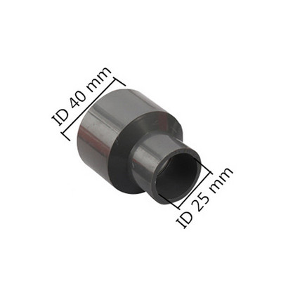 Πότισμα κήπου 20mm 25mm 32mm 40mm PVC Γκρι Ευθεία Σύνδεση Μείωσης Σύνδεσης Joint Water Tube Repair Adapter Εξαρτήματα ραφιών DIY