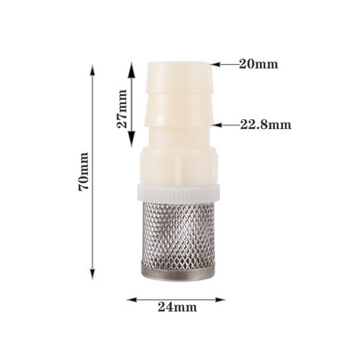 Filtru plasă din oțel inoxidabil 6-20mm Pompă de apă pentru irigare de grădină Filtru furtun Filtru Pulverizator Pompă Filtru Filtru plasă