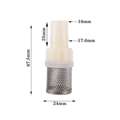 Filtru plasă din oțel inoxidabil 6-20mm Pompă de apă pentru irigare de grădină Filtru furtun Filtru Pulverizator Pompă Filtru Filtru plasă