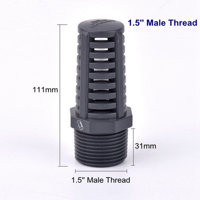 1Pcs UPVC водна помпа за аквариум Филтър Съединение Fish Tank Водна входна цедка PVC тръба Пропусклива капачка Кошница за цветя Цедка Екран