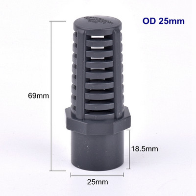 1Pcs UPVC водна помпа за аквариум Филтър Съединение Fish Tank Водна входна цедка PVC тръба Пропусклива капачка Кошница за цветя Цедка Екран