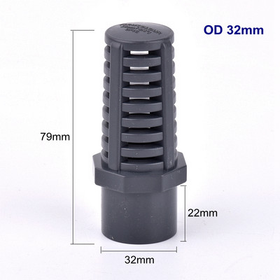 1Pcs UPVC водна помпа за аквариум Филтър Съединение Fish Tank Водна входна цедка PVC тръба Пропусклива капачка Кошница за цветя Цедка Екран