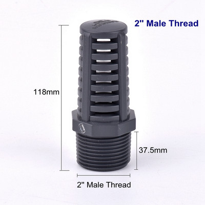 1Pcs UPVC водна помпа за аквариум Филтър Съединение Fish Tank Водна входна цедка PVC тръба Пропусклива капачка Кошница за цветя Цедка Екран