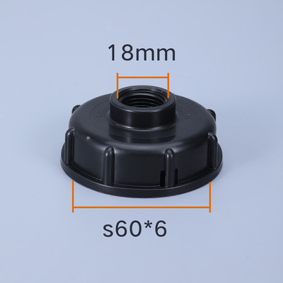 Vastag S60x6 IBC tartályadapter 3/8 hüvelykes kerti tömlő csatlakozó csapcsere szelep szerelvénnyel