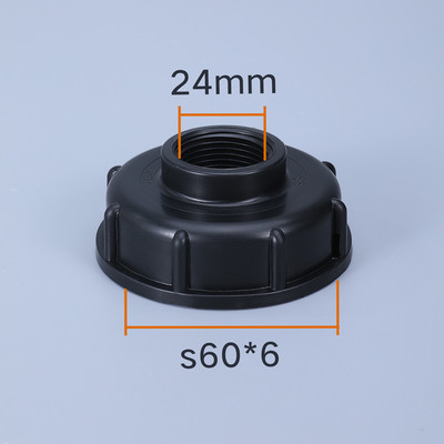 Vastag S60x6 IBC tartályadapter 3/8 hüvelykes kerti tömlő csatlakozó csapcsere szelep szerelvénnyel