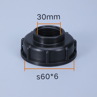 Vastag S60x6 IBC tartályadapter 3/8 hüvelykes kerti tömlő csatlakozó csapcsere szelep szerelvénnyel