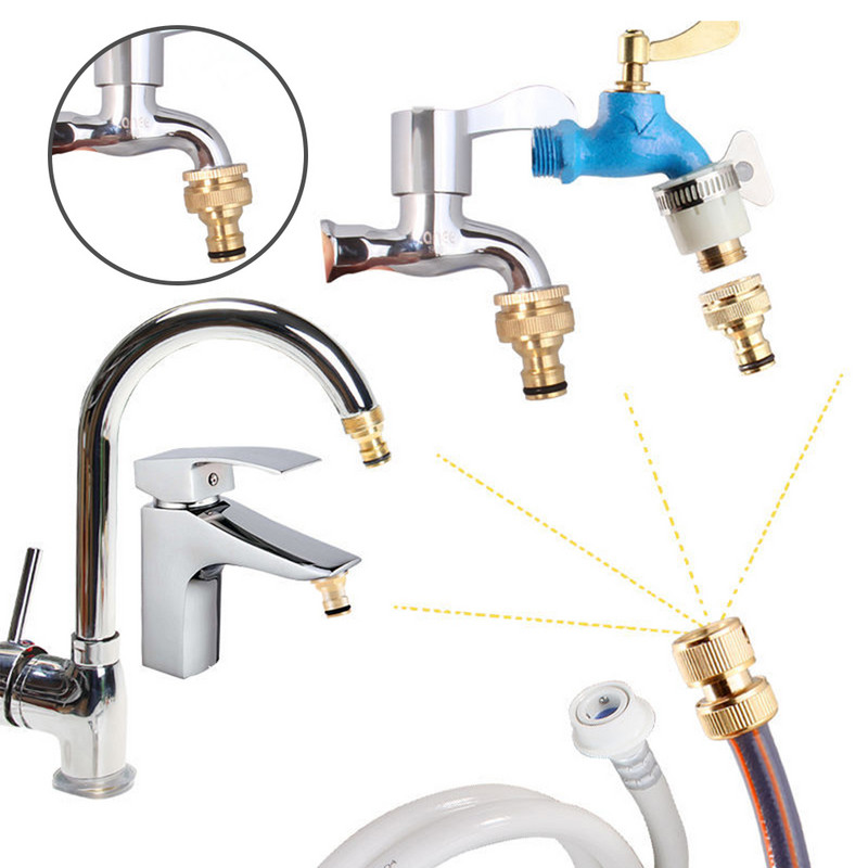 15 mm-23 mm Универсален адаптер за кухненски маркуч 3 В 1 Съединител за кран Адаптер за маркуч за миксер Тръбен фитинг Инструменти за поливане на градина