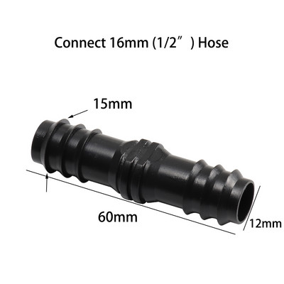 10 DB 16 mm-es 20 mm-es 25 mm-es tüskés csatlakozók egyenes csatlakozó mikro csepegtető öntöző PE csővezeték kerti tömlő javító szerelvény