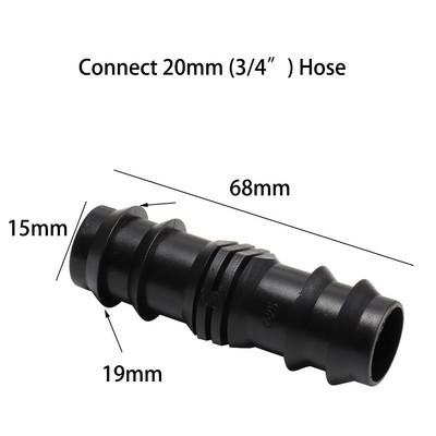 10 DB 16 mm-es 20 mm-es 25 mm-es tüskés csatlakozók egyenes csatlakozó mikro csepegtető öntöző PE csővezeték kerti tömlő javító szerelvény