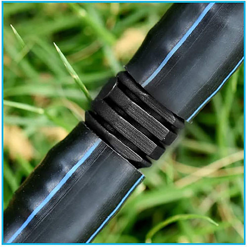 10PCS 16mm 20mm 25mm бодливи съединители Прави конектори Микрокапково напояване PE тръба Тръби Фитинг за ремонт на градински маркуч