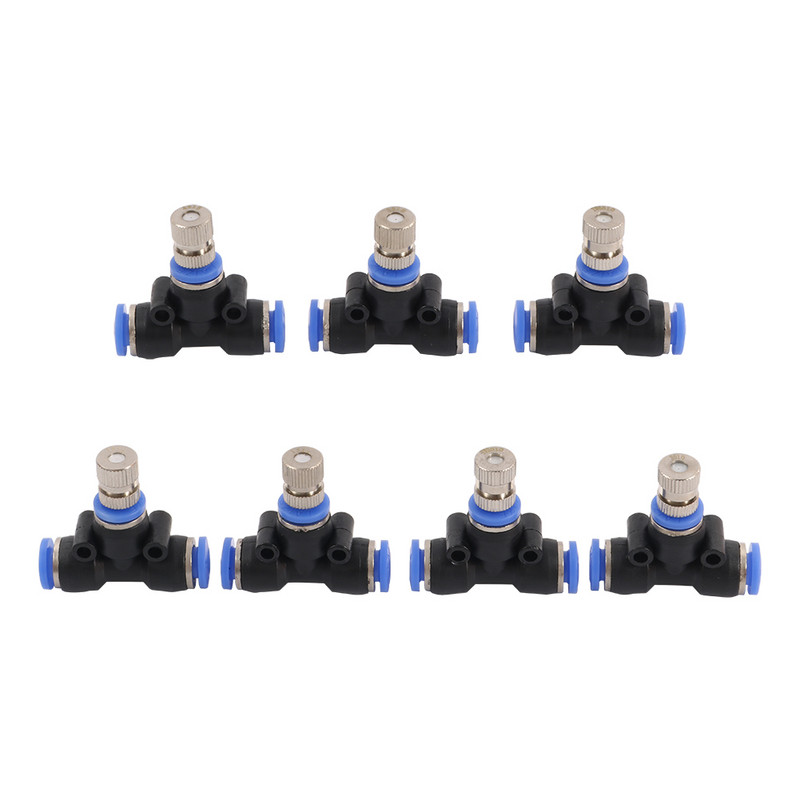 Rūko aušinimo sistema Žemo slėgio purškimo purkštukai 6mm Slydimo užraktas Greitos jungtys Drėkina Laistymas Kraštovaizdžio kūrimasc Purkštukas 1 vnt.