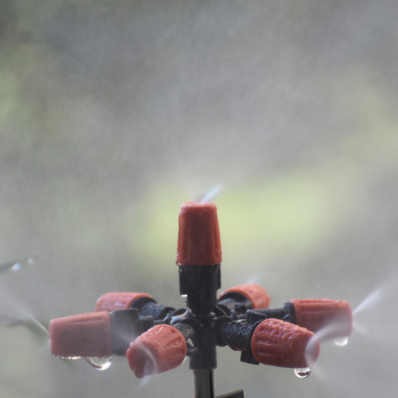 Мъжка 1/2 3/4 дюза за пръскане с водна мъгла 7-посочна дюза за градинска пръскачка за аксесоари за напояване на градински оранжерии 1 комплект