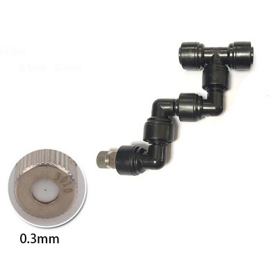 360 регулируема пръскачка за мъгла Висококачествена пулверизираща дюза за мъгла Комплект спрей инжектор Месингова дюза